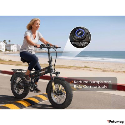 Электровелосипед PUCKIPUPPI DACHSHUND черный