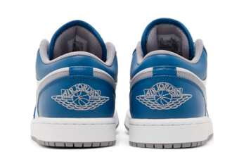 Nike Air Jordan Retro 1 Low True Blue Gs (Синие) сбоку