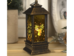 Фонарь новогодний Олень, 12х6х6 см