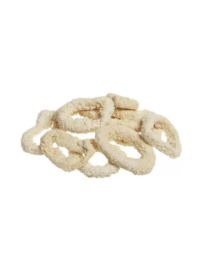 Кольца кальмара в белой панировке заморозка. Упаковка 1 кг