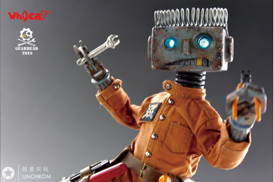 Неуклюжий робот Карри - Коллекционная ФИГУРКА 1/6 scale ClumsyBot  Curry - Whycat&GEARHEADTOYS