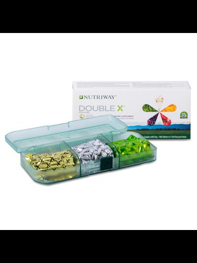 ЗДОРОВЬЕ КАЖДЫЙ ДЕНЬ    Nutrilite DOUBLE X с витаминами, минералами и фитонутриентами, 186 таб. (с пеналом)