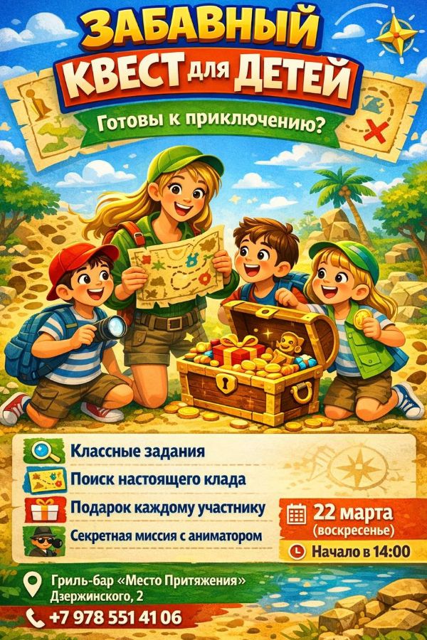 Анонс детские мероприятия