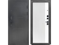 Входная дверь Монблан с панелью софт белый