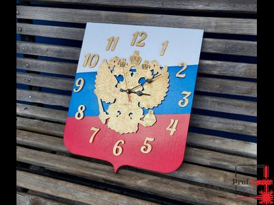 Часы настенные с гербом РФ