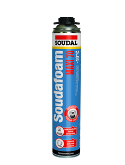 Soudal Soudafoam Maxi 70, зимняя пистолетная пена 12*870 мл