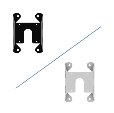 Переходной адаптер к плоскости BOXFORCAM для систем видеонаблюдения и крепления видеокамер. (белая/чёрная)