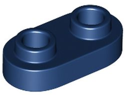 Plate, Round 1 x 2 with Open Studs, Dark Blue (35480 / 6236571)