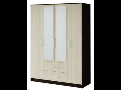 Шкаф четырехстворчатый Фиеста (БТС) венге лоредо