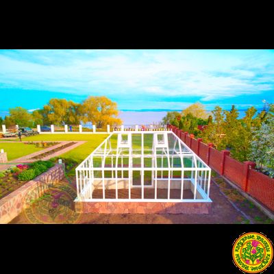 Базовая комплектация теплицы из стекла и алюминия ПЛИМУТ размером 6000 х 3000 мм