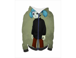 Толстовка Sally Face, Салли Фейс 3D с полной запечаткой №3