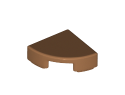 Tile, Round 1 x 1 Quarter, Medium Nougat (25269 / 6248536)
