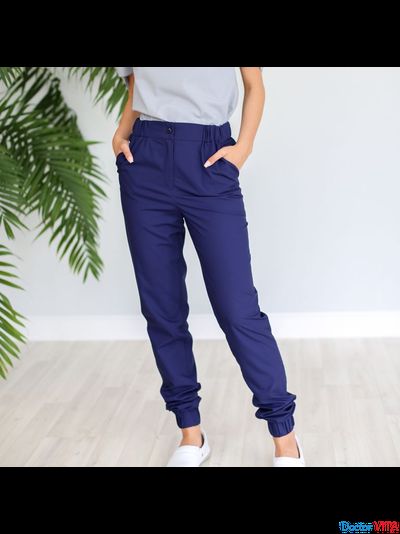Брюки-джоггеры DOCLIKE DL217 Ниагара синие