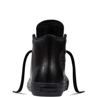 Зимние кеды Converse черные с мехом