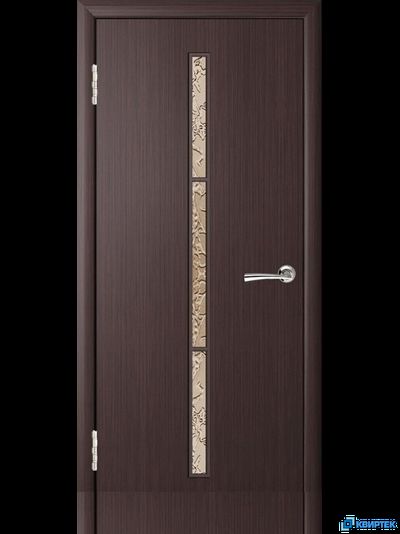 Дверь межкомнатная остеклённая ПВХ ДО-12А с багетом купить в Челябинске | КВИРТЕК