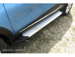 Пороги на Renault Kaptur (2016-) Optima Silver
