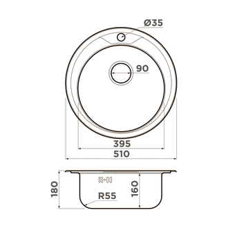 МОЙКА OMOIKIRI ASIDA 51