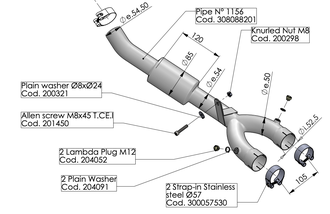 Глушитель + Декат LEOVINCE 15408CU & 8088