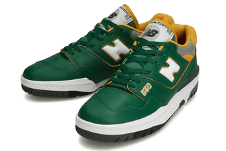 New Balance 550 Green (Зеленые с белым) сбоку