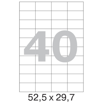 Этикетки самоклеящиеся Promega label 52,5х29,7 мм/40 шт. на листе А4 25 листов в упаковке