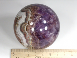 Шар Аметист, Агат, Бразилия (60 мм, 335 г) №29720