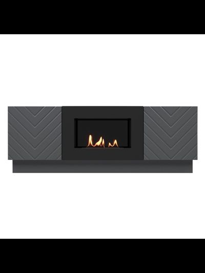 Тумба с биокамином Firelight BFP/P-1400V графит