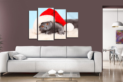 Модульная картина "Милый котик"