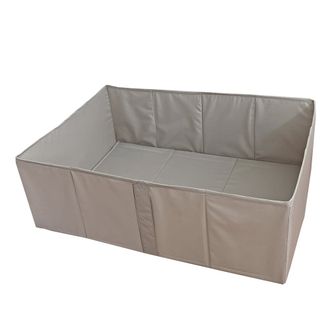 Короб для хранения БЕЗ крышки складной, бежевый (разные размеры)