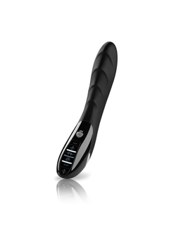 46872 Вибратор Mystim Sizzling Simon силиконовый с электростимуляцией, черный, 27см