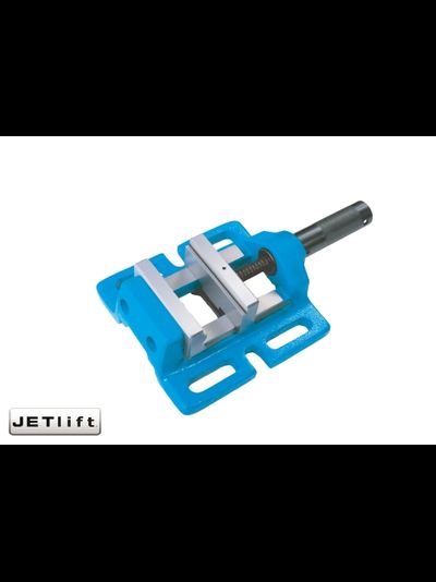 Тиски станочные сверлильные универсальные JETlift 75 мм с V-образными пазами для точной фиксации заготовок