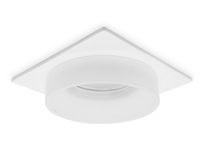 Встраиваемый светильник Ambrella MR16 GU5.3 max10W квадр 92(70)x45 бел песок/белый мат. TECHNO SPOT TN1314 SWH/FR