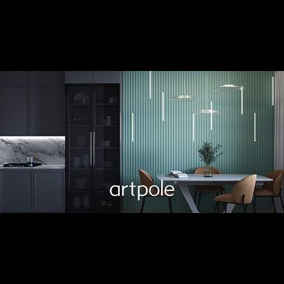 Гипсовая панель VECTOR + LED артикул M-0055