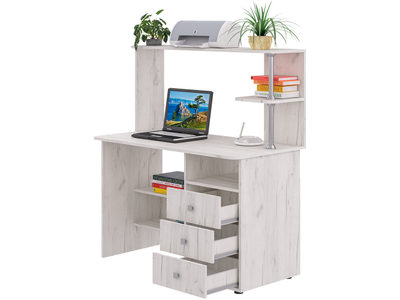 СК-6 рабочий стол с надстройкой Крафт светлый