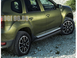 Пороги на Renault Duster черные