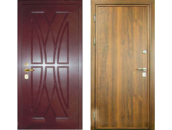 Металлическая дверь с отделкой МДФ и ламинатом. Модель ДК43