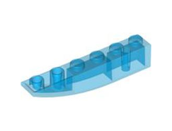 Slope, Curved 6 x 1 Inverted, Trans-Dark Blue (42023 / 4584484)