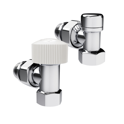 Набор термостатический угловой Royal Thermo Design 1/2"М30х1,5 (Хром)