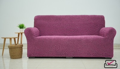 Чехол на 3х местный диван Микрофибра Малберри. Защита мягкой мебели от животных.
