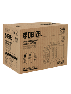 Аппарат инвертор. аргонодуговой сварки ITIG-200 DС Pulse Cold Weld, 200 А, ПВ 60% Denzel
