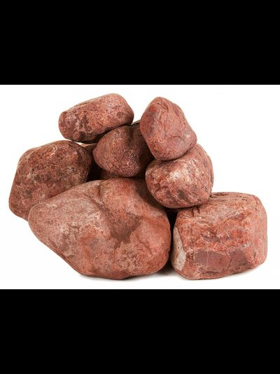 Камень для бани Яшма сургучная окатанная, 10 кг, ведро