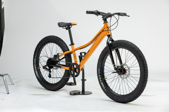 Велосипед TT274/ 7ск 24"х3 оранжевый рама 12"