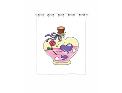 Штора для ванной #12 на День влюблённых, 14 февраля