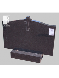 Надгробие с крестом из карельского гранита