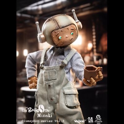 Робот-бариста Мински - Коллекционная ФИГУРКА 1/6 scale ClumsyBot series #3 Barista Minski (GHT005) - Whycat &amp; GEARHEADTOYS
