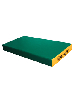 Kampfer Мат №1 (100 х 50 х 10)-винилискожа зеленый/желтый