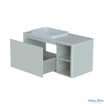 ШКАФ НИЖНИЙ КАПЕЛЛА 1100-500-2 С ВНУТРЕННИМ ВЫДВИЖНЫМ ЯЩИКОМ СТОЛЕШНИЦА НАТУРАЛЬНЫЙ МРАМОР BIANCO CARRARA