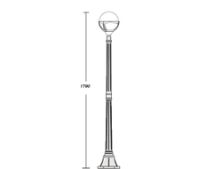 Светильники Шар в оправе  GENOVA  (h- 179cm)