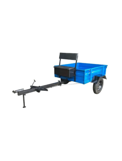 Телега ТПМ 1-121 "FORZA" МИНИ (300 кг, КОЛЕСА 4.00-10 КИТАЙ ,1-м сид. со спинкой, разъем. дышло)
