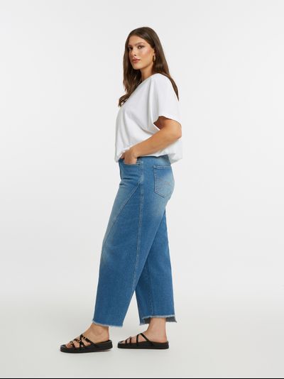 Женские джинсы голубые до 58 размера