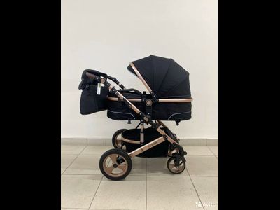 Детская коляска 3 в 1 Luxmom 518 Черный